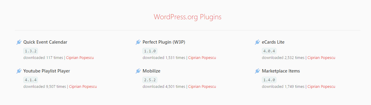WordPress Plugins - API