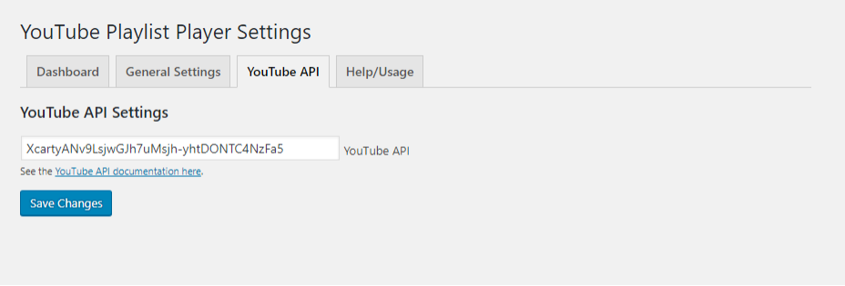 YouTube Playlist Player - YouTube API
