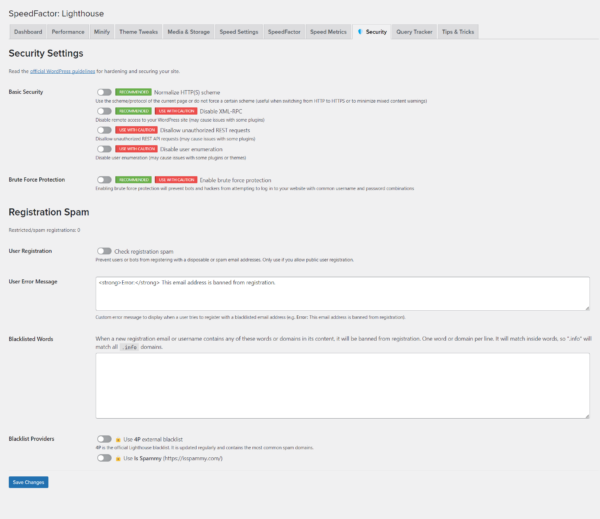 Lighthouse – WordPress Performance & Security Plugin – getButterfly