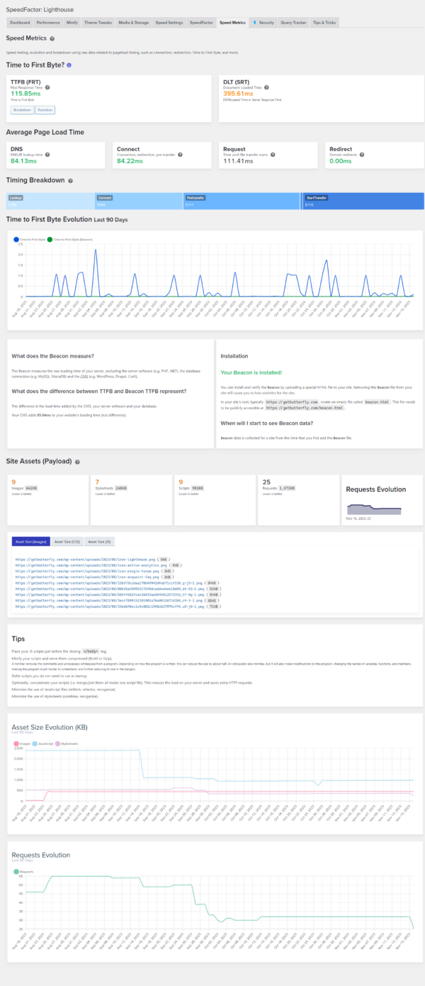 Lighthouse – WordPress Performance & Security Plugin – getButterfly